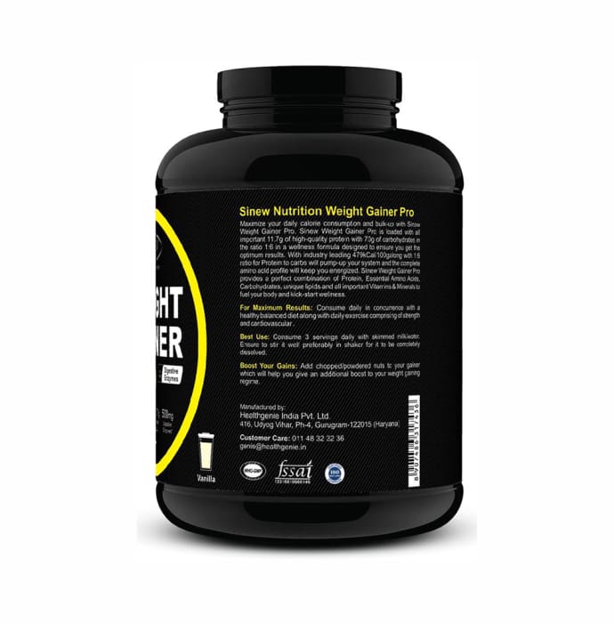 Sinew Nutrition Weight Gainer Pro with Digestive Enzymes Banana (1kg)