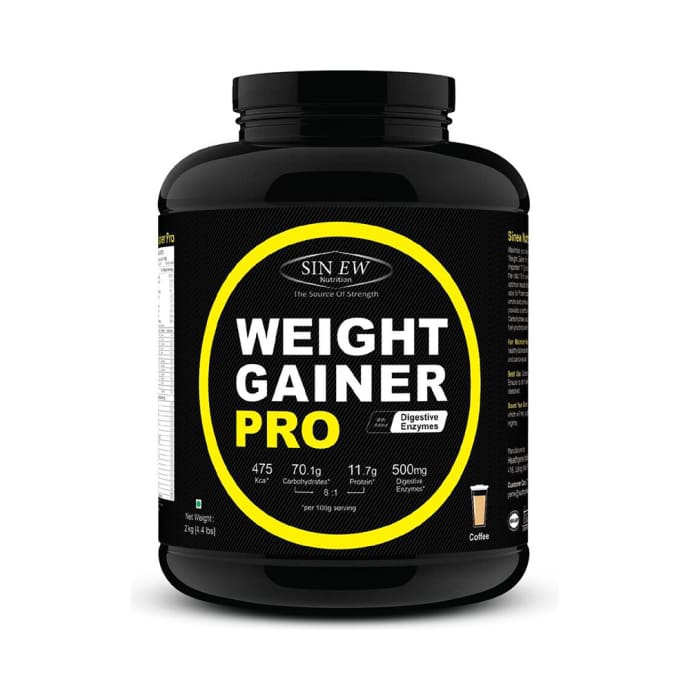 Sinew Nutrition Weight Gainer Pro with Digestive Enzymes Coffee (1kg)