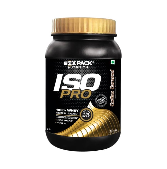 Sixpack nutrition isopro whey protein isolate coffee caramel