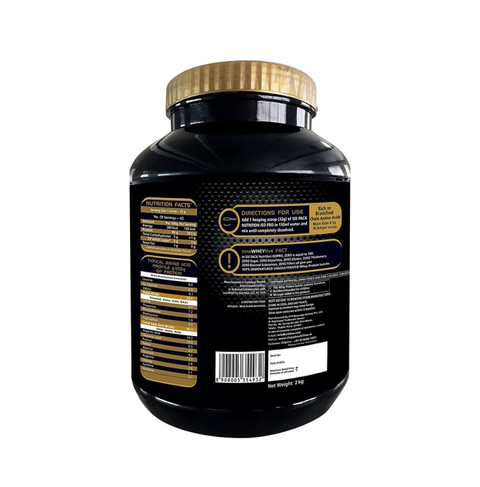 Sixpack nutrition isopro whey protein isolate vanilla berry cream