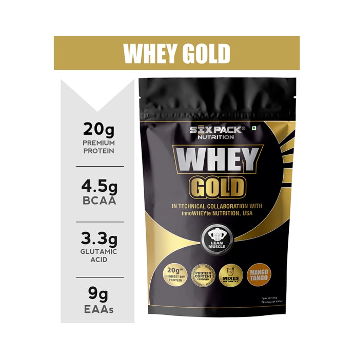 Sixpack Nutrition Whey Gold Mango Tango (1lb)