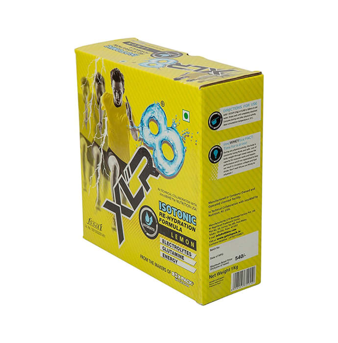 Sixpack nutrition xlr8 isotonic re-hydration formula drink lemon