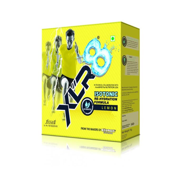 Sixpack nutrition xlr8 isotonic re-hydration formula drink lemon