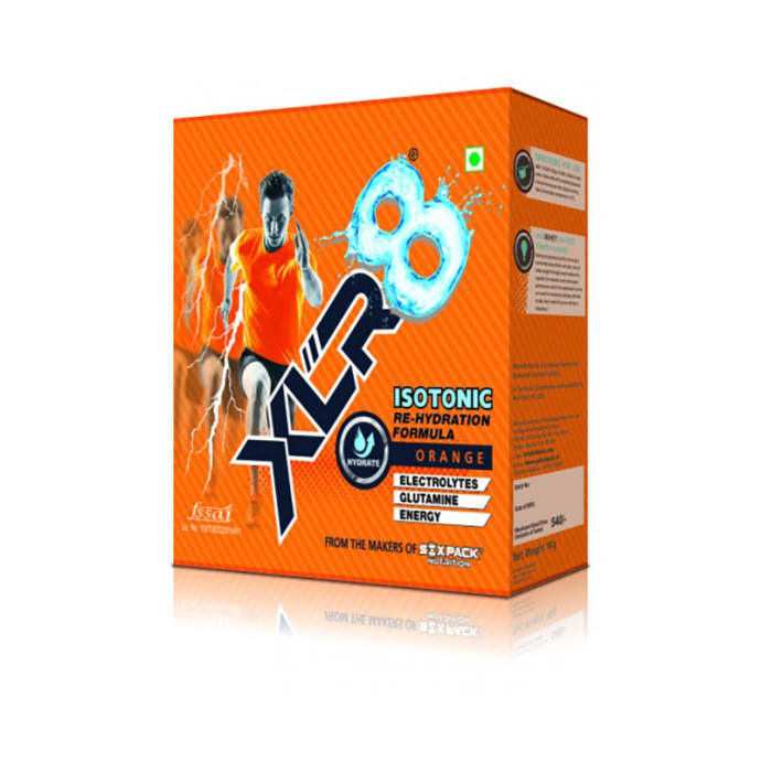 Sixpack nutrition xlr8 isotonic re-hydration formula drink orange