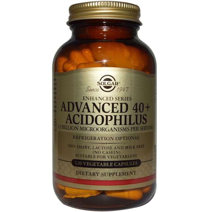 Solgar advanced 40+ acidophilus vegetable capsule (120'S)