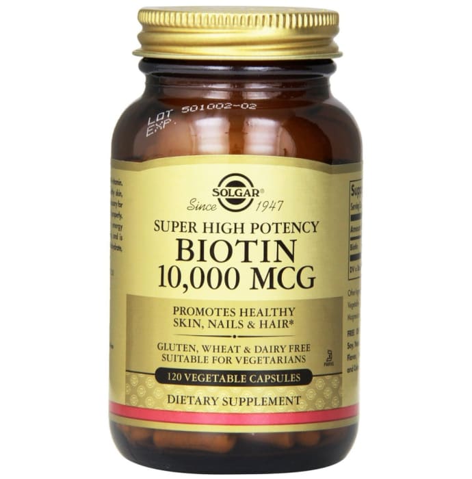 Solgar biotin 10000mcg vegetable capsules (120'S)