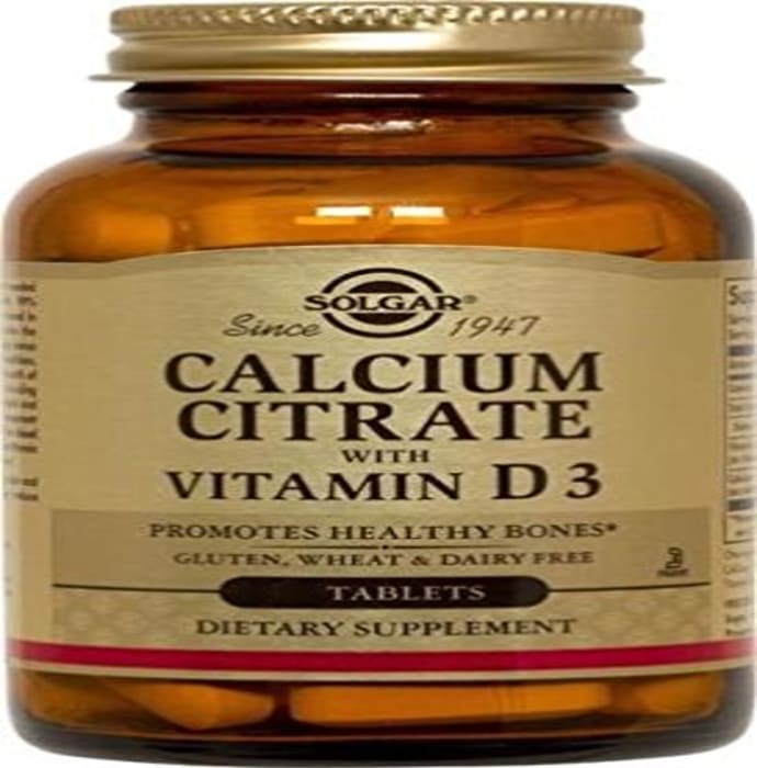 Solgar calcium citrate with vitamin d3 tablet (120'S)