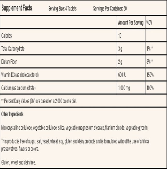 Solgar calcium citrate with vitamin d3 tablet (120'S)