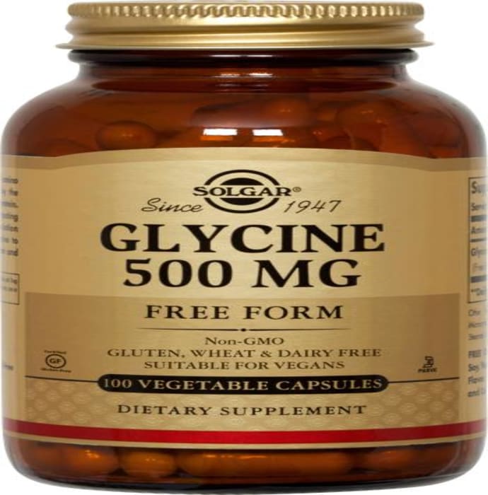 Solgar glycine 500mg vegetable capsule (100'S)