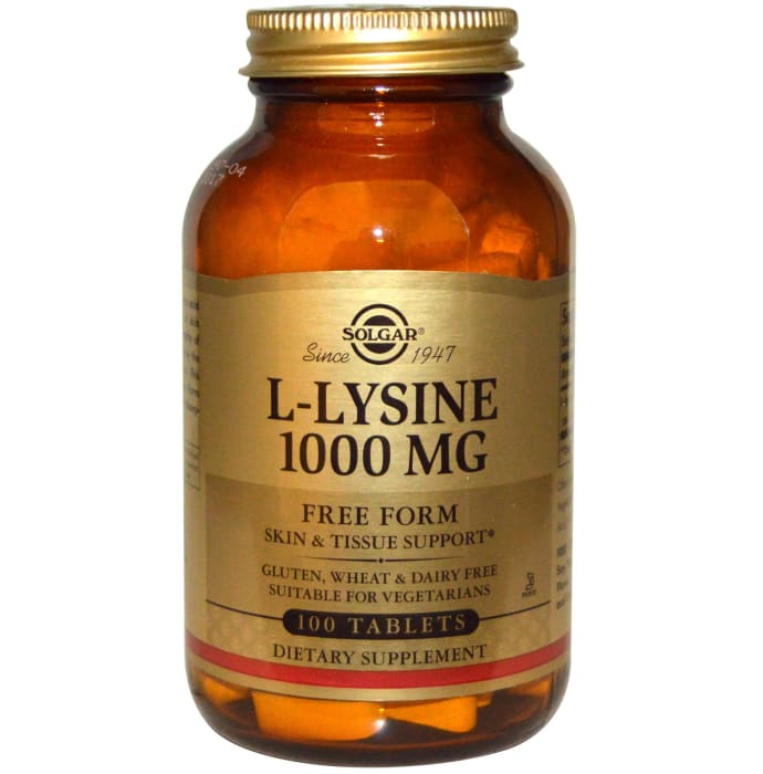 Solgar l-lysine 1000mg tablet (100'S)