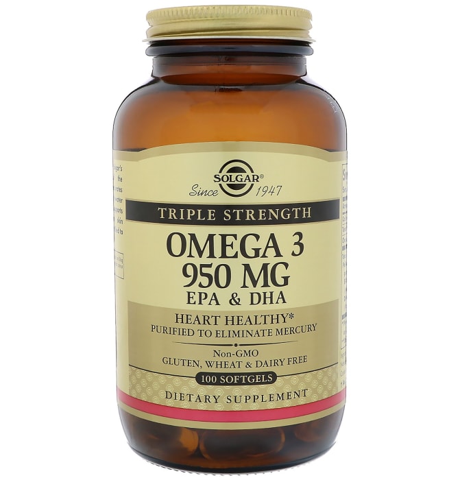 Solgar triple strength omega 3 950mg capsule (100'S)