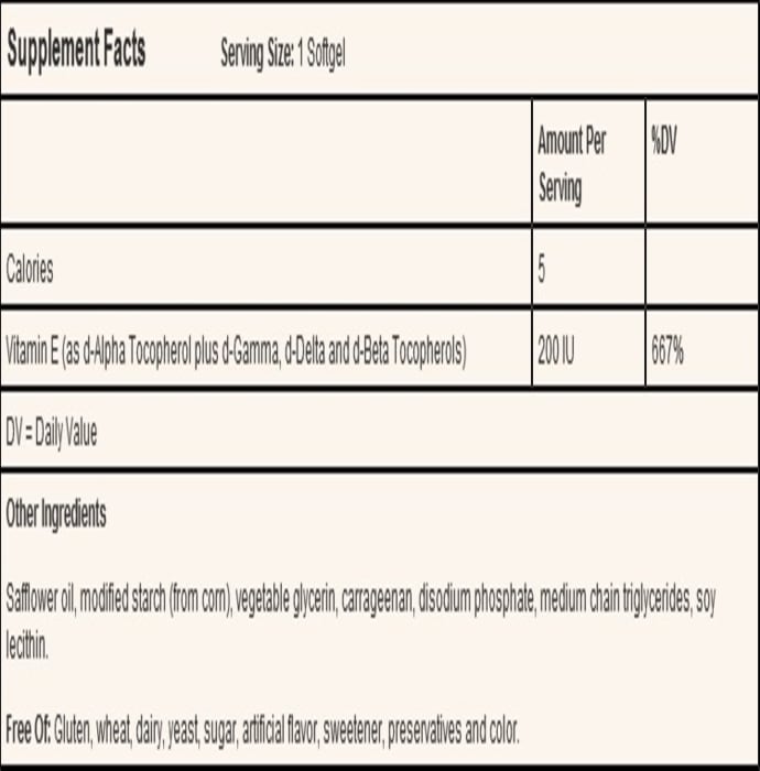 Solgar vitamin e 200iu vegetarian sofgels (100'S)