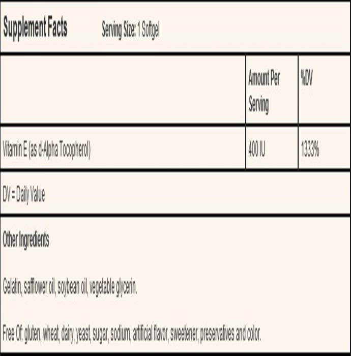 Solgar vitamin e 400iu vegetable sofgels (100'S)