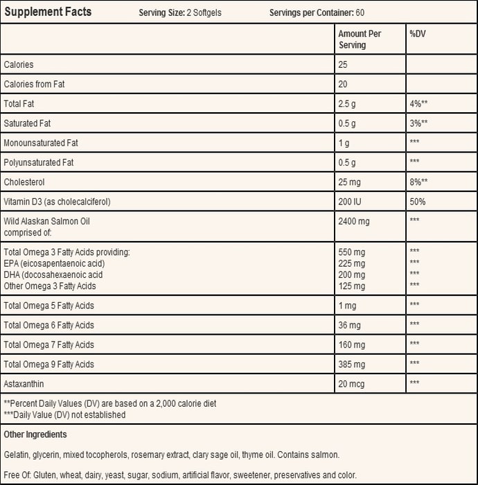 Solgar wild alaskan full spectrum omega softgels (120'S)