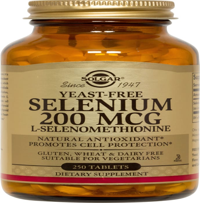 Solgar yeast-free selenium 200mcg tablet (250'S)