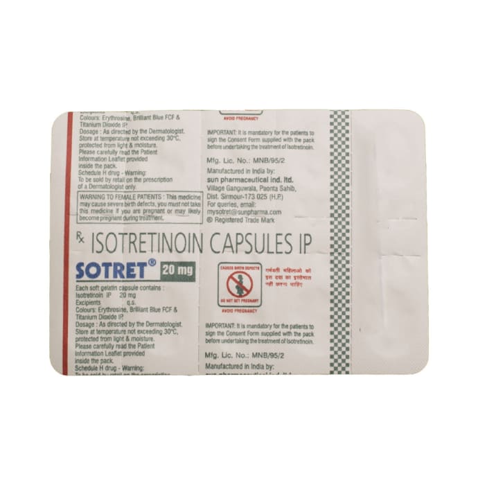 Sotret 20mg Capsule (10'S)