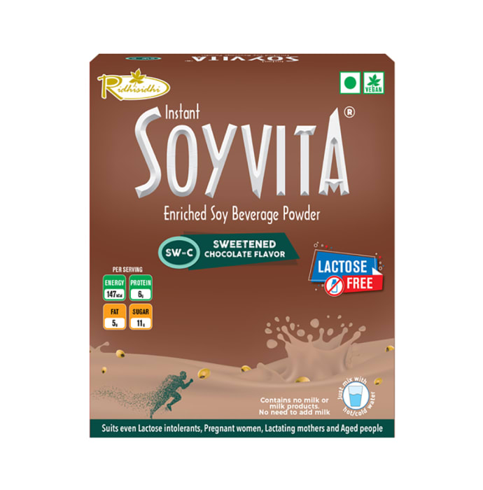 Soyvita Enriched Soy Beverage Powder Chocolate Sweetened (500gm)