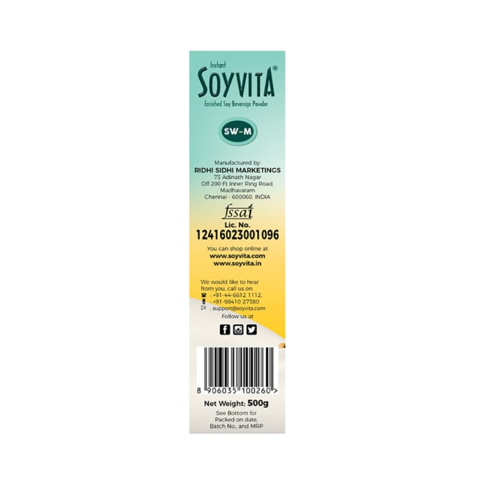 Soyvita Enriched Soy Beverage Powder Mango Sweetened (500gm)