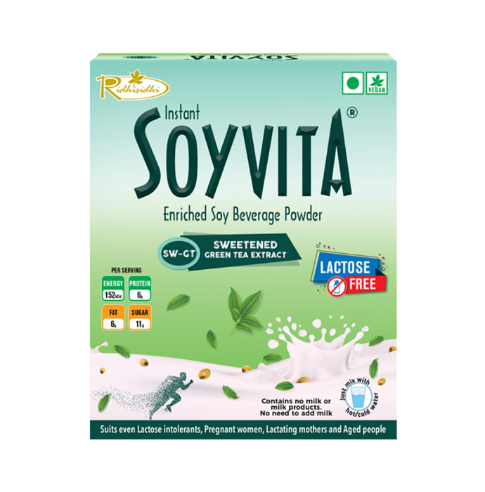 Soyvita Enriched Soy Beverage Powder Sweetened Green Tea Extract (500gm)