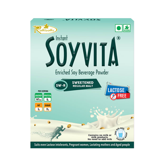 Soyvita Enriched Soy Beverage Powder Sweetened Regular Malt (500gm)