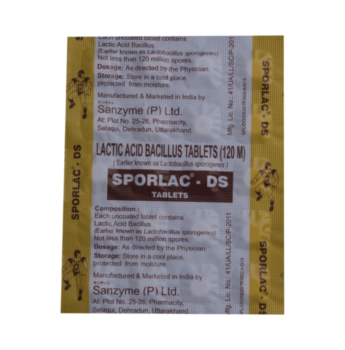 Sporlac - ds tablet (20'S)