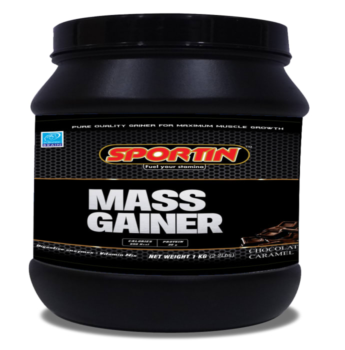 Sportin Mass Gainer Powder Chocolate Caramel (1kg)