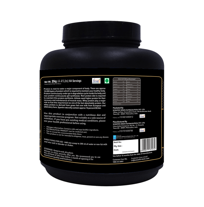 Sportin Whey Protein Powder Chocolate Caramel (1kg)