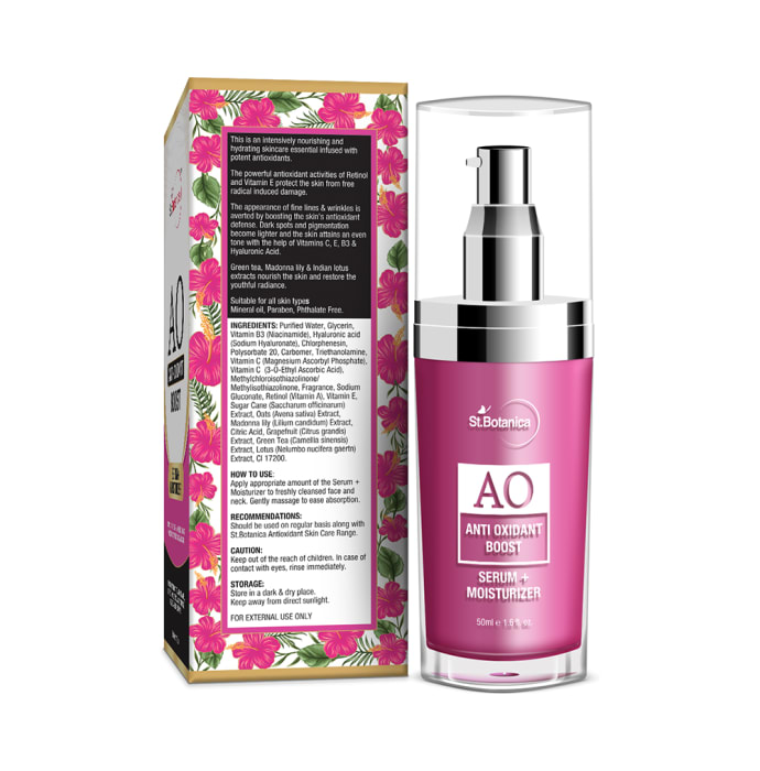 St.Botanica Anti-Oxidant Boost Serum + Moisturizer (50ml)