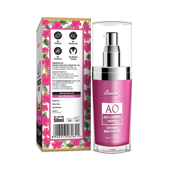 St.Botanica Anti-Oxidant Boost Serum + Moisturizer (50ml)