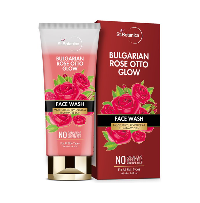 St.Botanica Bulgarian Rose Otto Glow Face Wash (100ml)