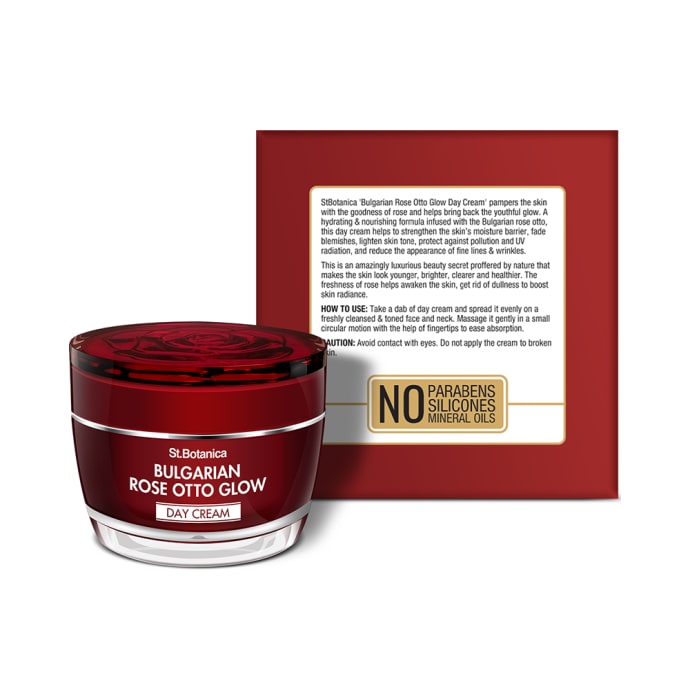 St.Botanica Day Cream Bulgarian Rose Otto Glow (50gm)