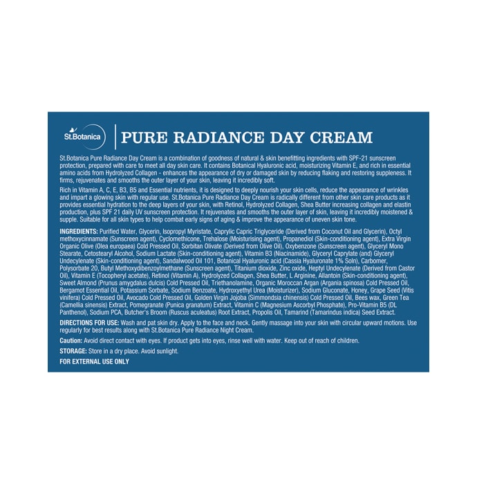 St.Botanica Day Cream Pure Radiance (50gm)