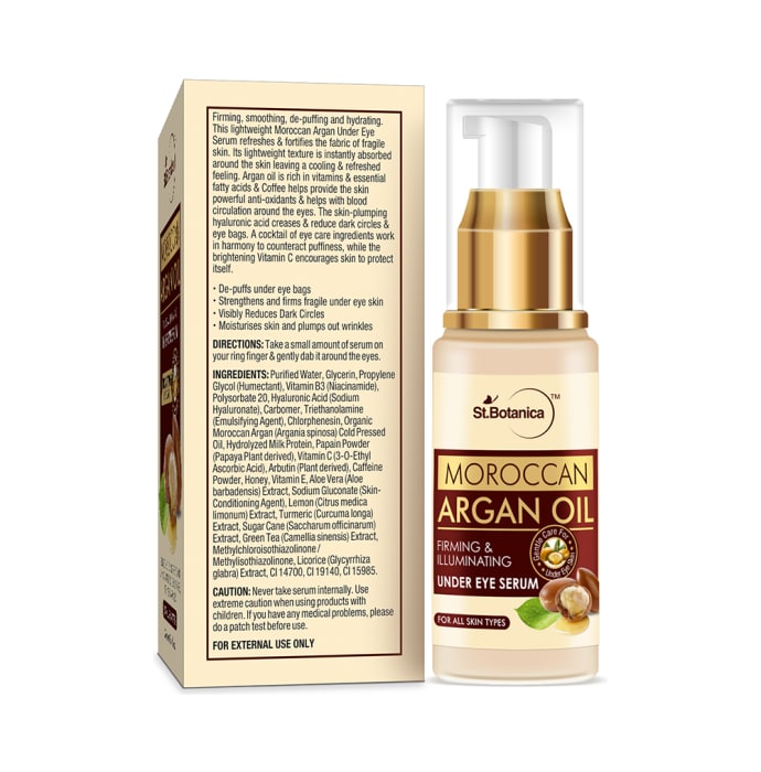 St.Botanica Moroccan Argan Oil Under Eye Serum (25ml)