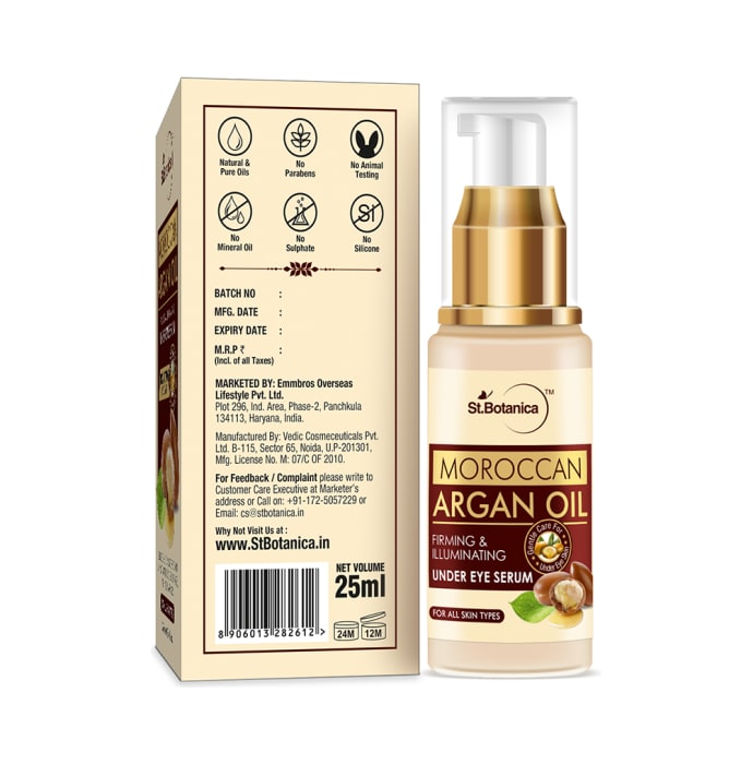 St.Botanica Moroccan Argan Oil Under Eye Serum (25ml)