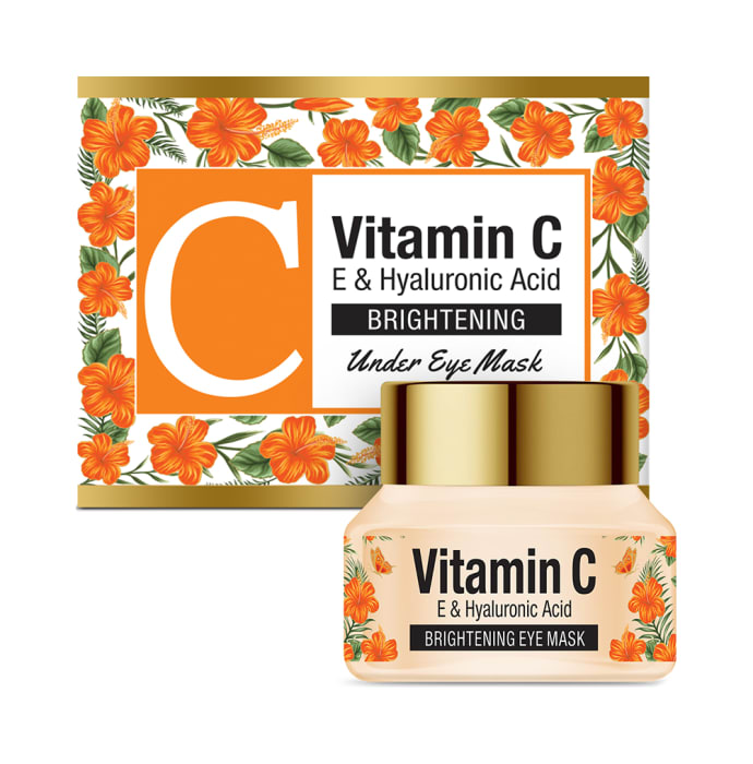 St.Botanica Vitamin C, E & Hyaluronic Acid Brightening Under Eye Mask (30gm)