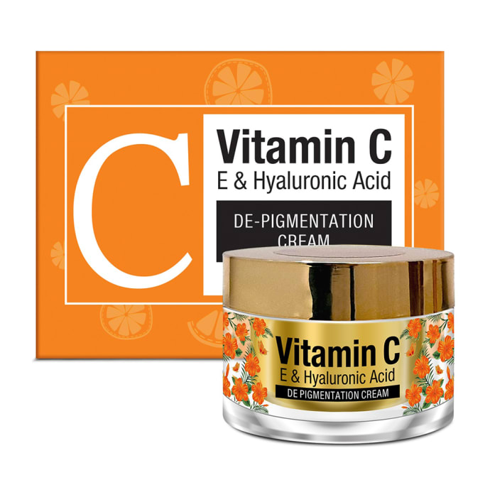 St.Botanica Vitamin C, E & Hyaluronic Acid De-Pigmentation Cream (50gm)