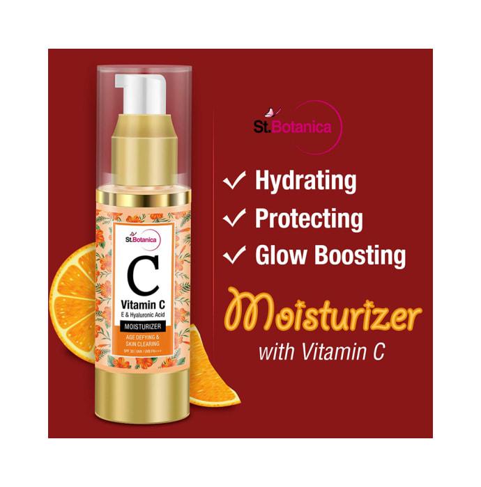 St.Botanica Vitamin C, E & Hyaluronic Acid Moisturiser (50ml)