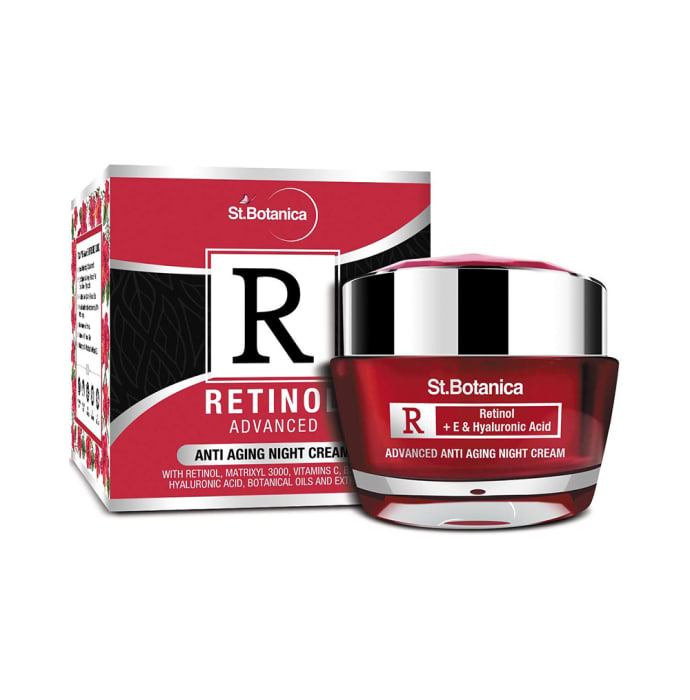 St.Botanica Youth Renewal Retinol Combo (Foaming Face Wash 120ml, Advanced Anti Aging Night & Day Cream 50gm Each) with Pouch