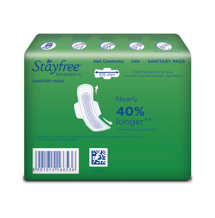 Stayfree Advanced Ultra-Comfort with Wings XL