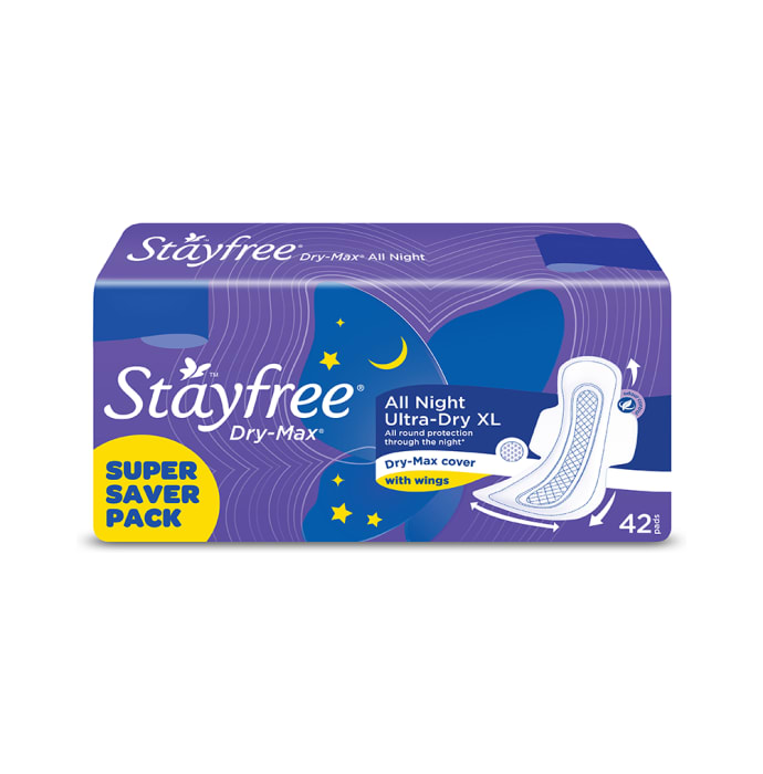 Stayfree dry-max all night pads