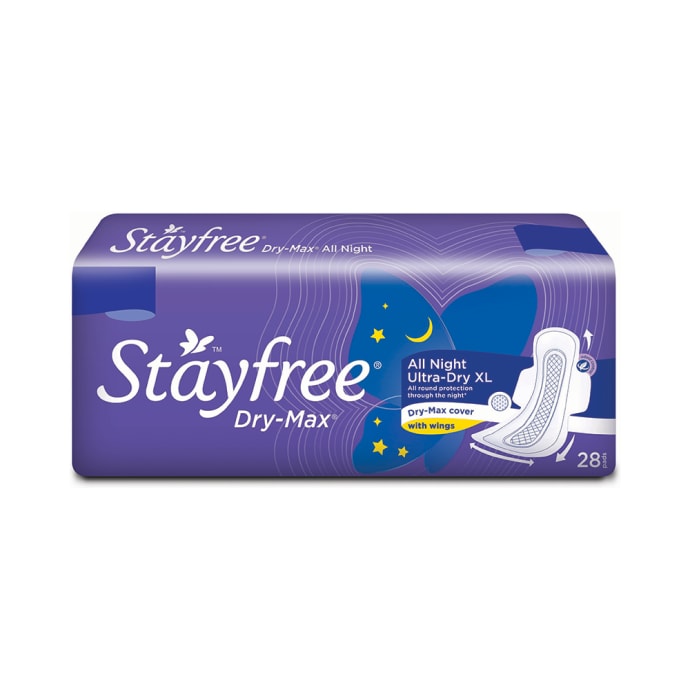 Stayfree dry-max all night pads