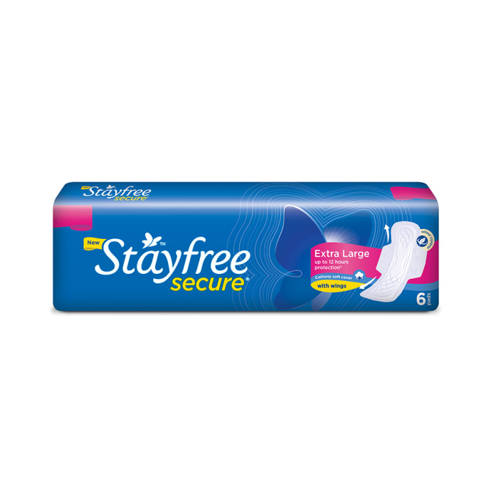 Stayfree secure cottony soft with wings - xl pads