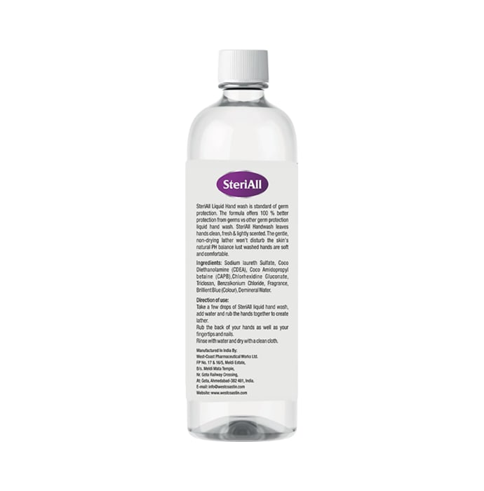 SteriAll Anti-Virus & Anti-Bacterial Hand Wash Lavender (1Ltr)