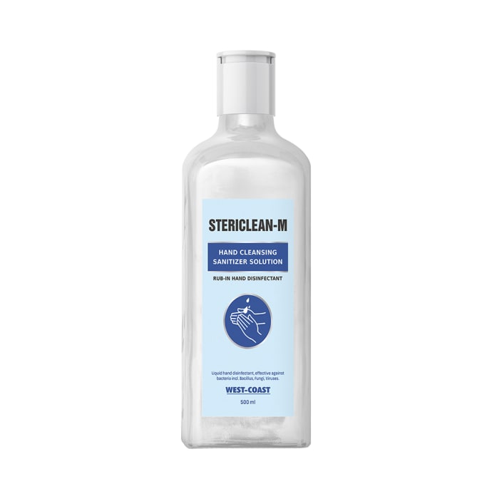 Stericlean-M Hand Cleansing Sanitizer Solution (500ml Each)