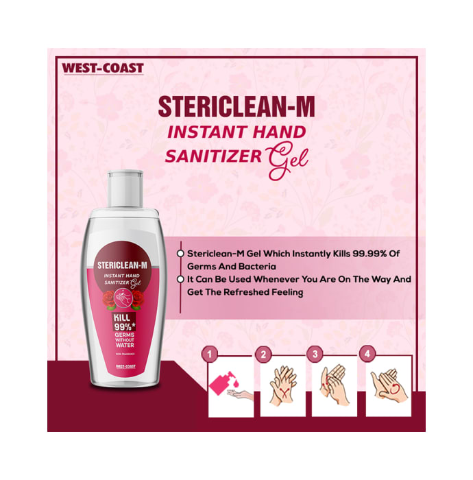 Stericlean-M Instand Hand Sanitizer Gel (30ml Each)