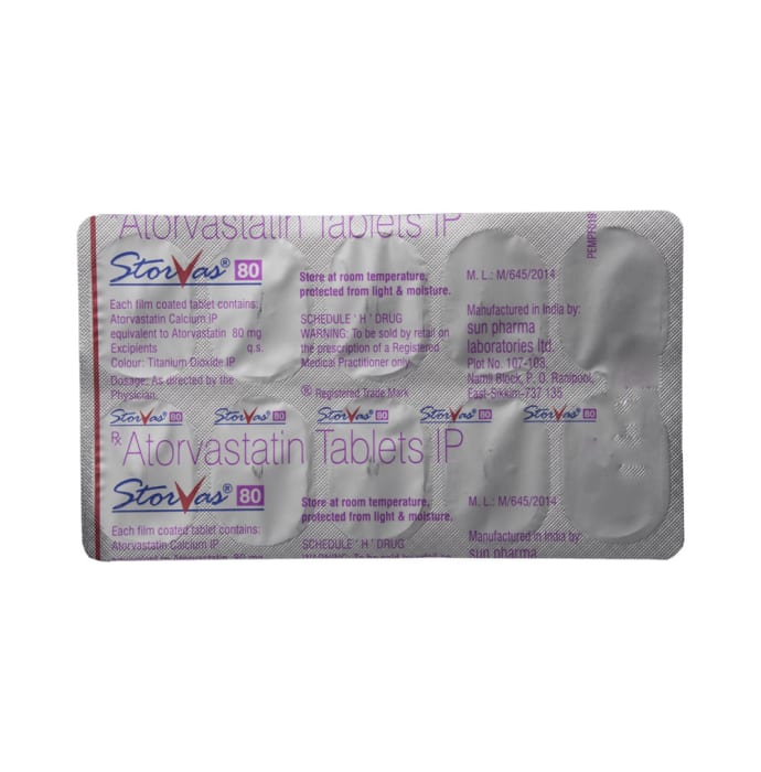 Storvas 80mg Tablet (10'S)