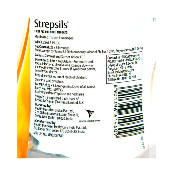 Strepsils Lozenges Warm Ginger and Lemon