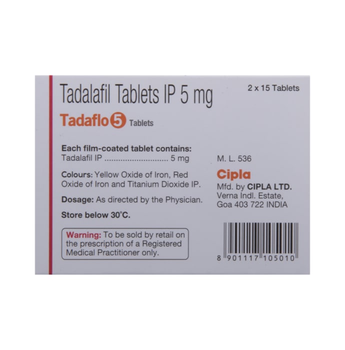 Tadaflo 5mg Tablet (15'S)