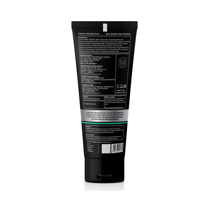 The Man Company Charcoal Face Scrub (100gm)