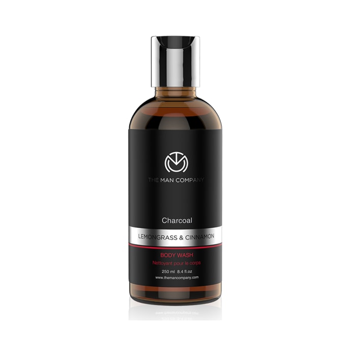 The Man Company Charcoal Lemongrass & Cinnamon Body Wash (250ml)